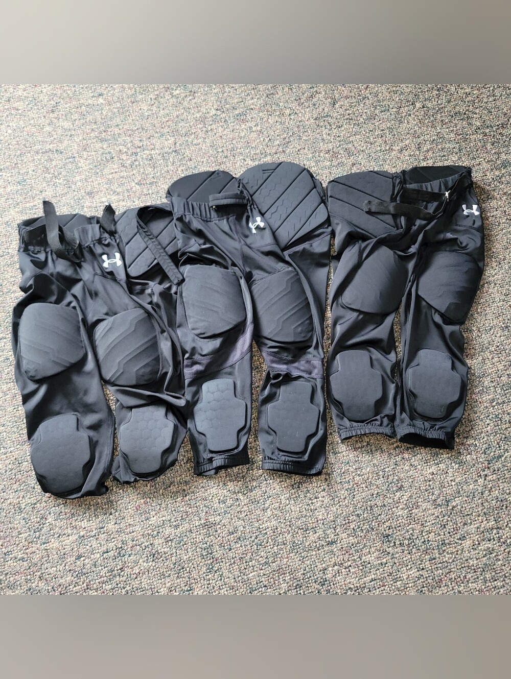 Under Armour Black Padded Compression Football Integrated Padded Pants- Mens M